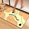 Bathroom Non-slip Floor Mat, Bathroom Door Absorbent Foot Pad, Diatom Mud Thickened Quick-drying Toilet Household Mat