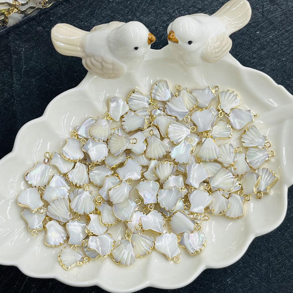 5 шт. Маленькая подвеска Ракушка Подвеска в форме ладони 13 мм Для изготовления ювелирных изделий DIY Ожерелье Браслет Серьги Аксессуар