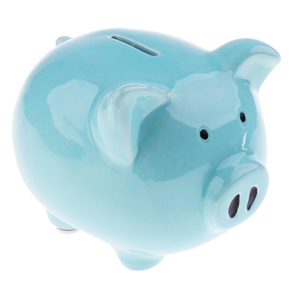 Classic Ceramic Kids Money Box Piggy Bank for Child Savings Coins Holder Medium Size Nursery