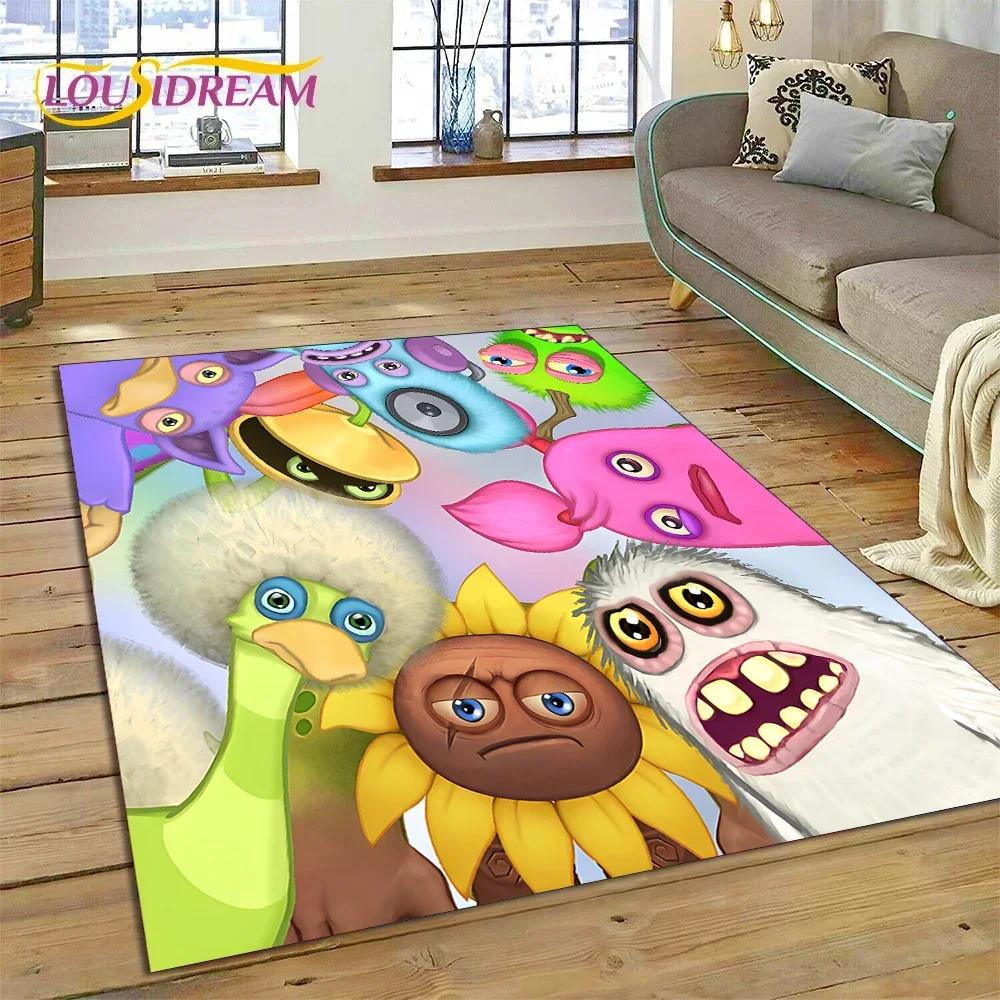 3D игра My Singing Monsters мультяшный ковер для спальни гостиной домашний диван украшение, детская игра большой декор напольный коврик