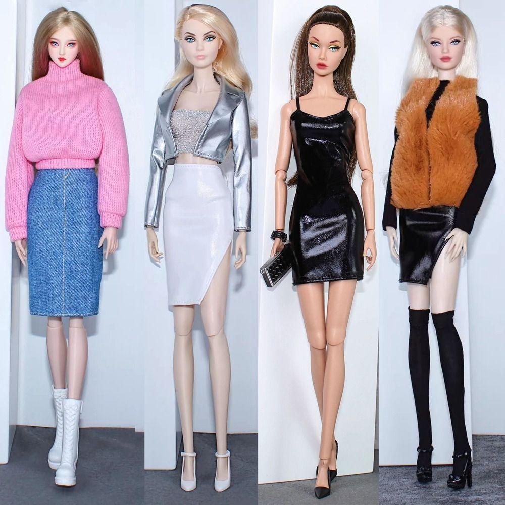 Elegant Doll Dresses Casual Wears Plush Coat Doll Party Clothes 11.5" Doll/1/6 BJD Dolls