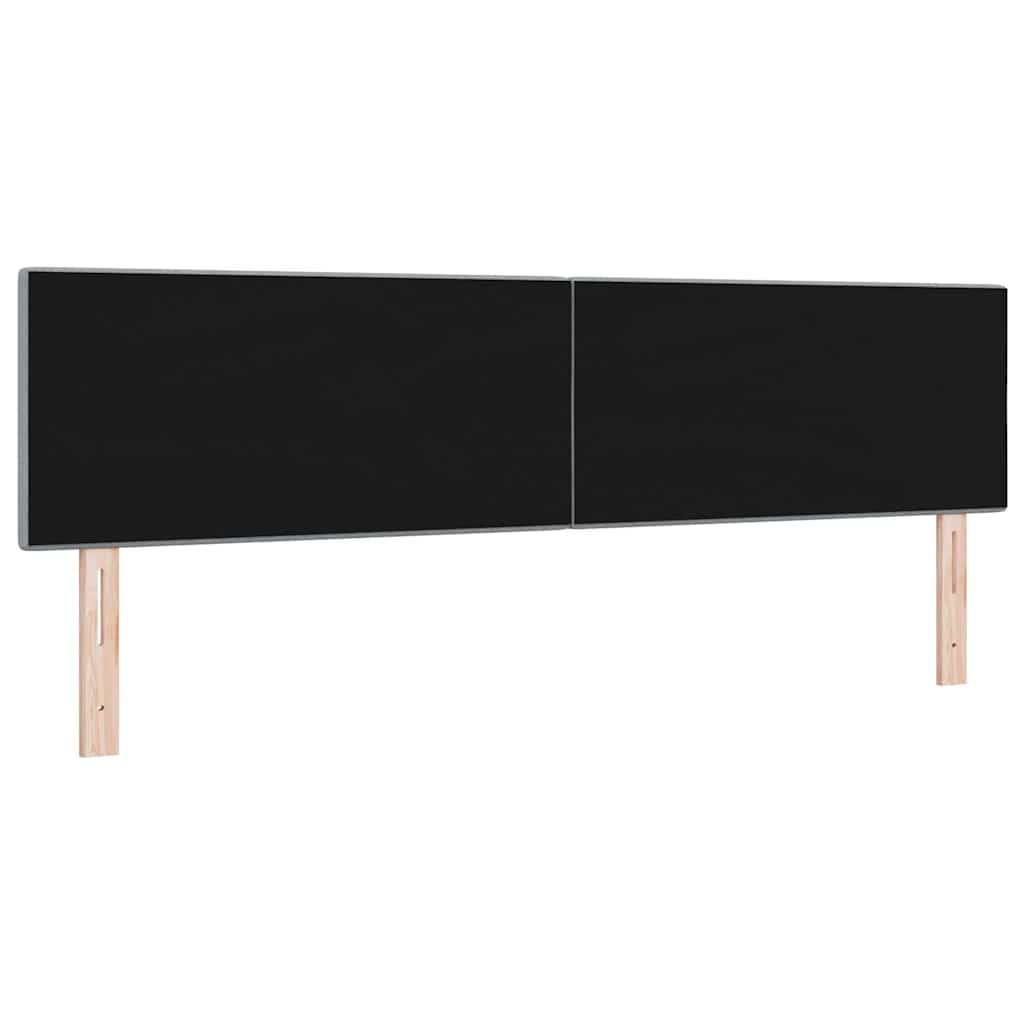 Height Adjustable Headboard in Light Gray Fabric