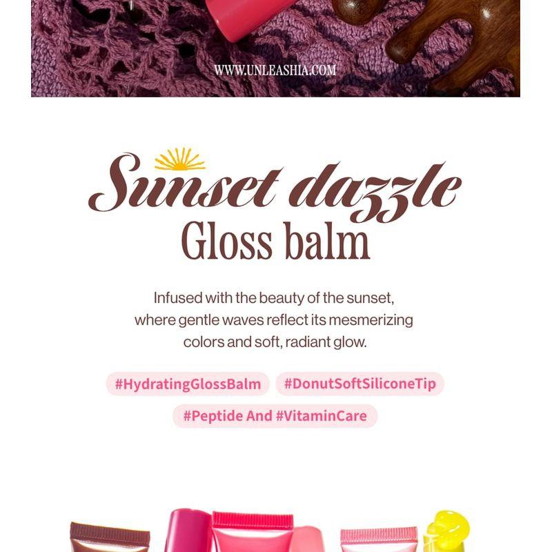 UNLEASHIA - Sunset Dazzle Gloss Balm - 6 Colors