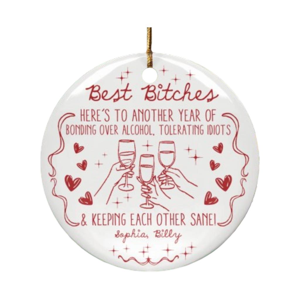 2D Christmas Decoration Pendant Christmas Tree Tag Theme Party Crafts Ornament