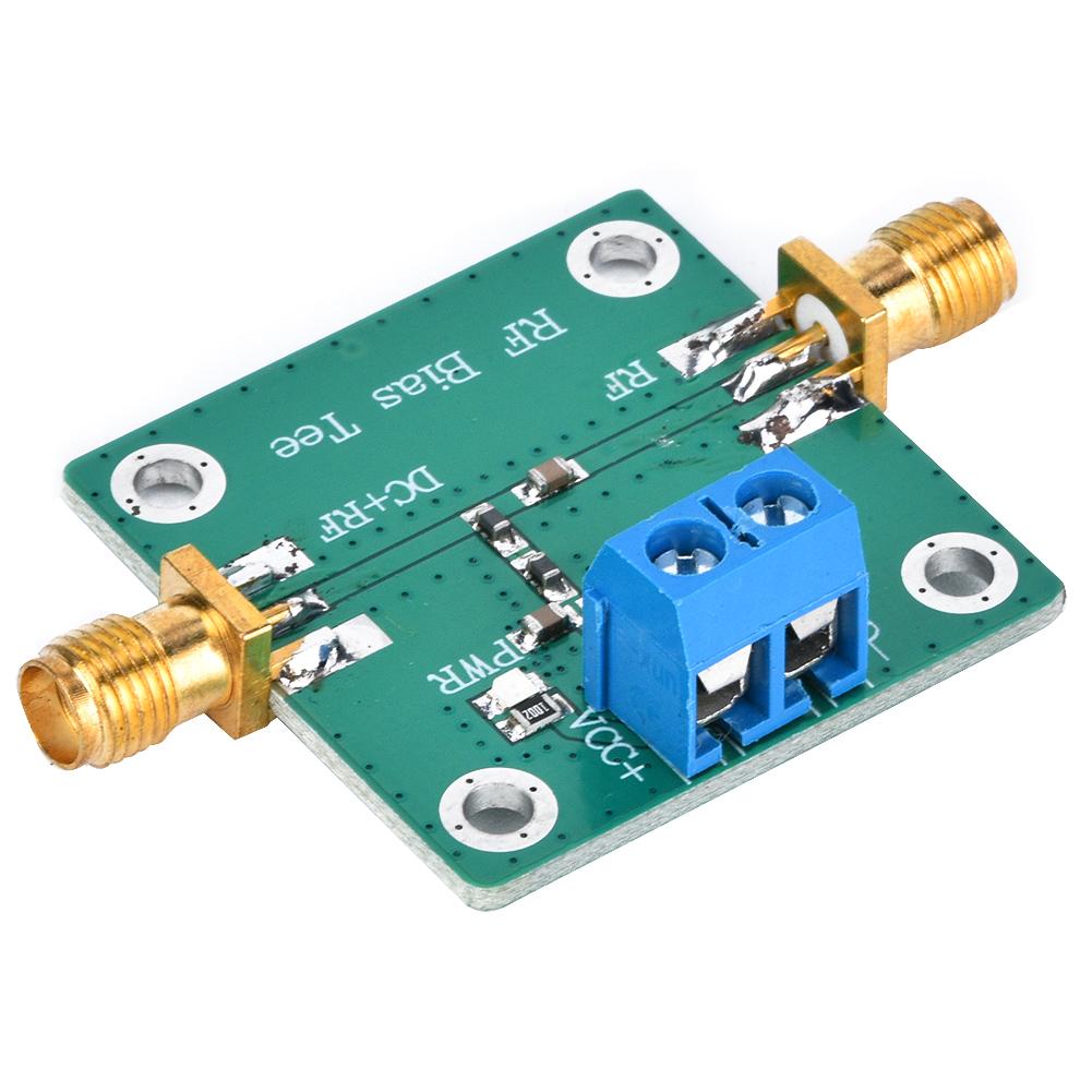 Bias Tee Block RF Power Supply, 10-6000MHz Wideband Amplifier Active with SMA Connector for Communication Data Injection