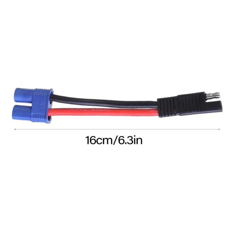 1 Комплект Кабель-адаптер EC8 на SAE 10AWG Силиконовый Провод Линия Для Автомобильного ESC Мотора Аварийного Запуска Солнечной Панели Длиной 16 см