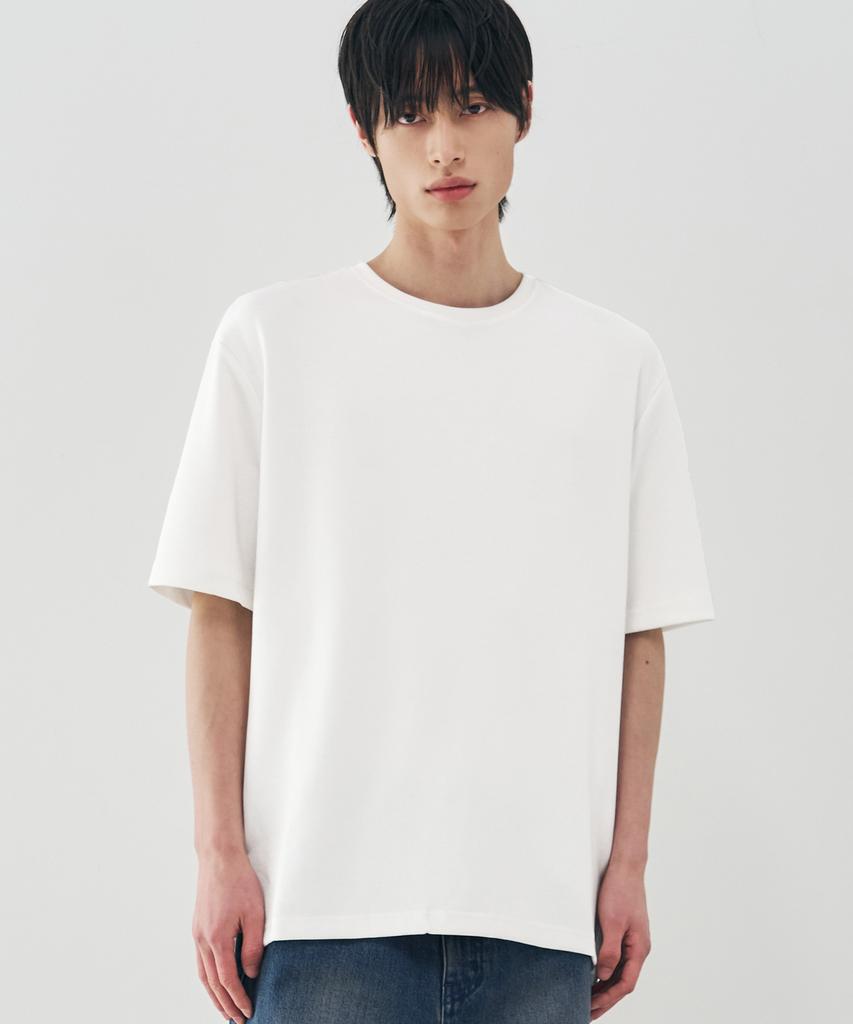 DRAW FIT Essential Basic T-Shirt [Offwhite]