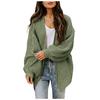 Women's Knitwear Loose Solid Color Cardigan  Sleeve Sweater Coat