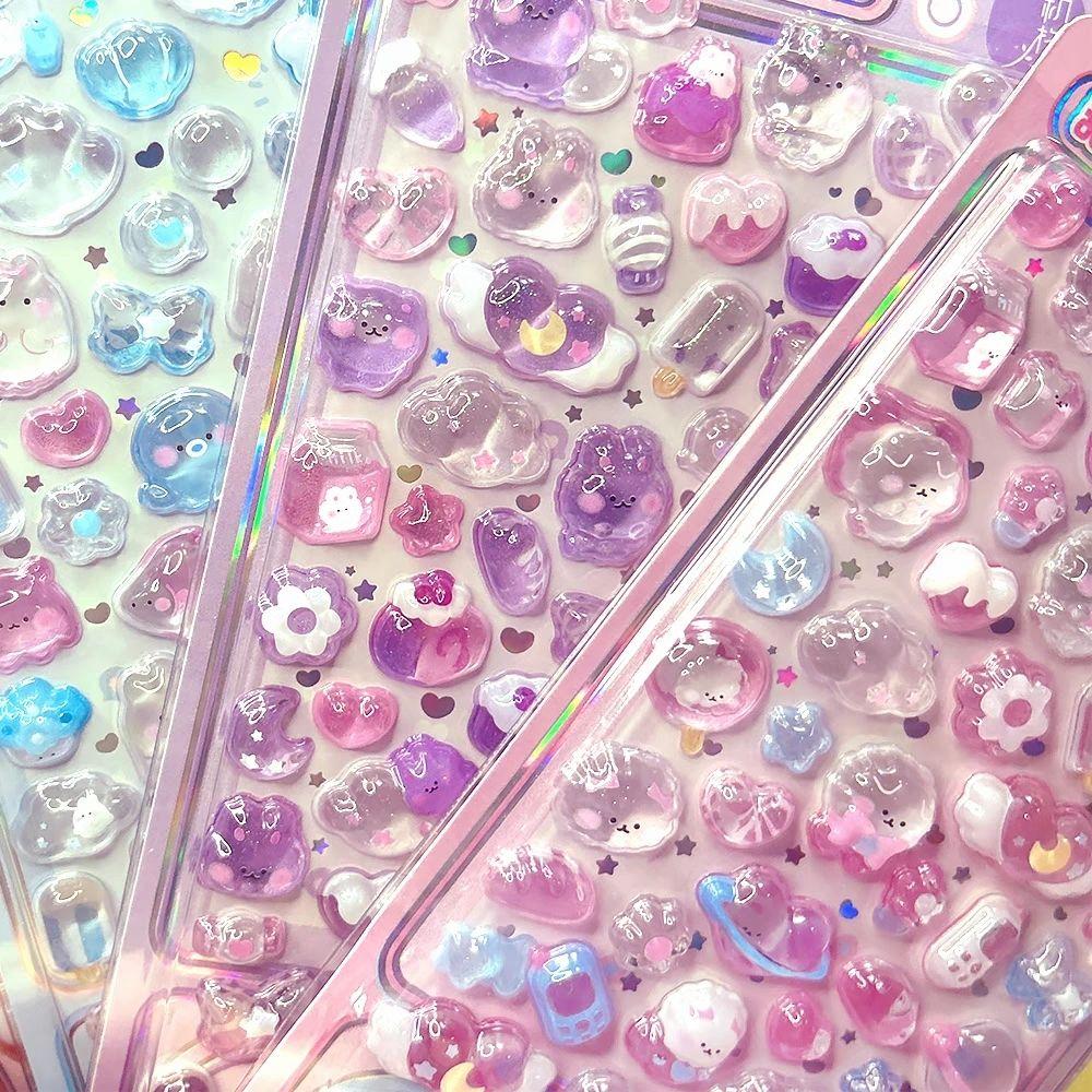 Kawaii 3D Relief Bonbon Drop Dessert and Food Series Sticker Cute DIY Laptop Water Bottle Phone Case Decorative Stickers