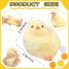 Handmade Chick Squishy Toys Ultra Soft Squishy Fidget Toys Silicone Pinch Entertainment Games for Children Christmas Gifts