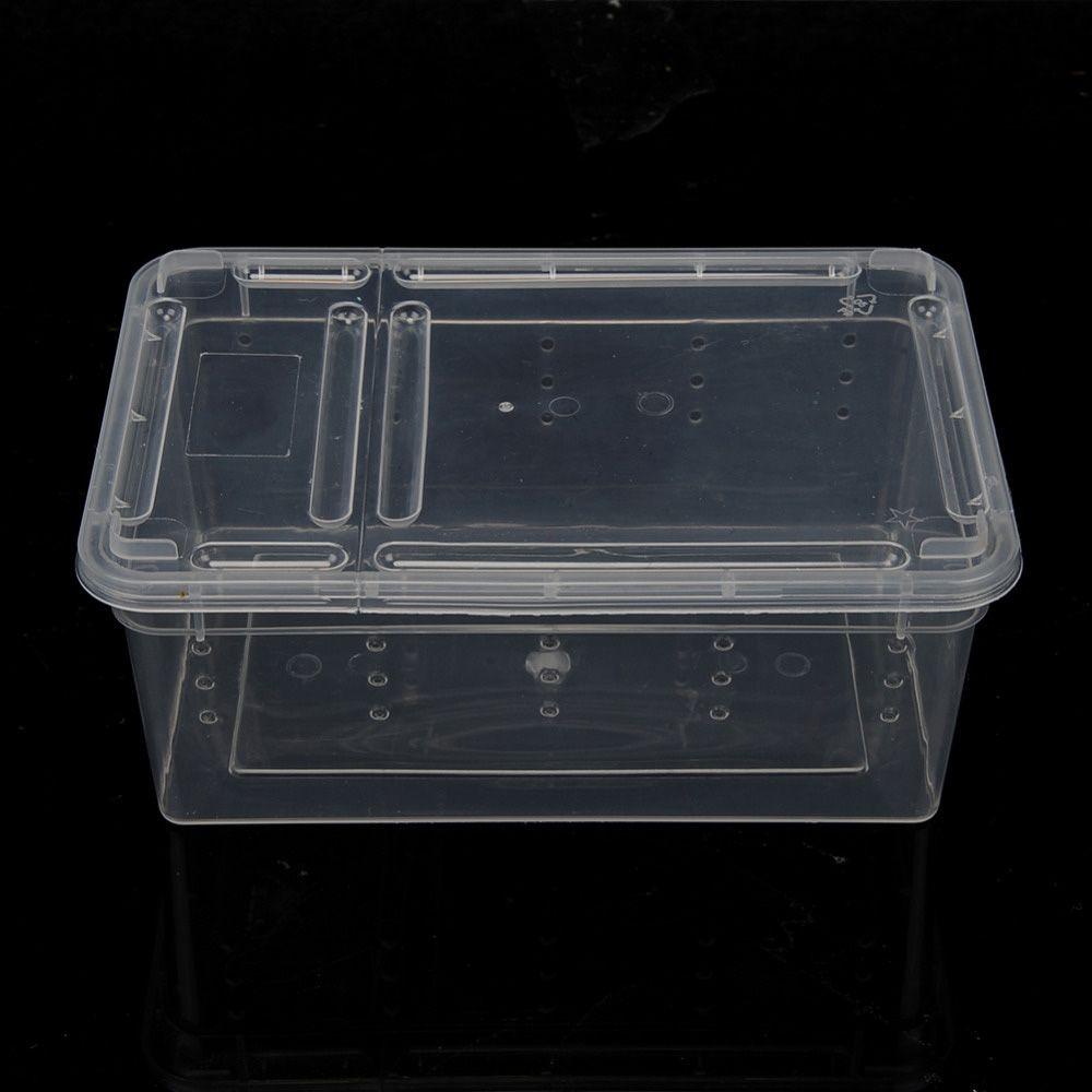 Reptile Frogs Tarantulas Snakes Breeding Insect Reptile Terrarium Living House Cage Feeding Box