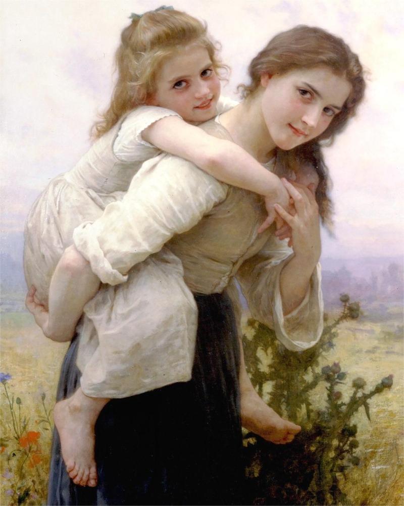 Художник Уильям Бугро Знаменитые Классические Портреты Винтажное Произведение Искусства Постер Холст Картины Настенное Искусство Картинки Домашний Декор