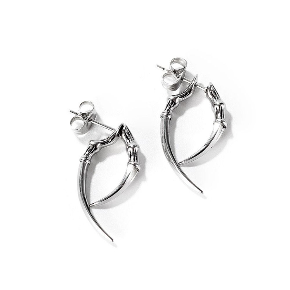 Street Fashion Claw Shape Ear Piercing Man Ear Bone Earrings Stainless Steel Korean Style Ear Stud