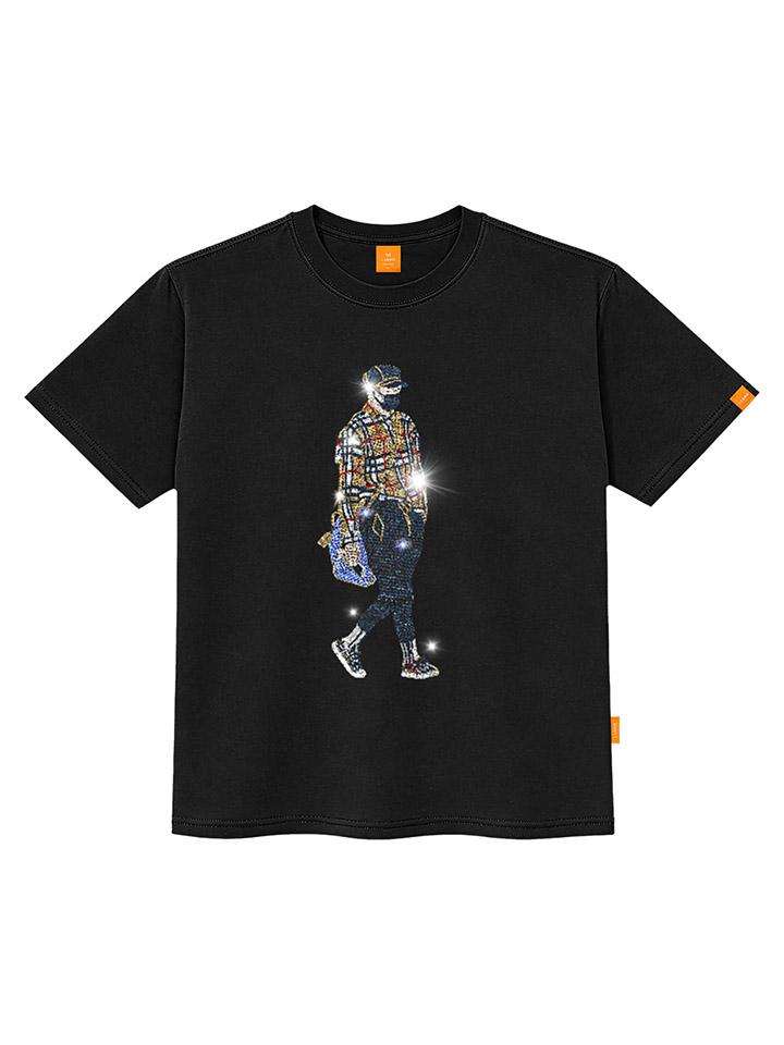 Ellamo Cubic Campus Wear Футболка с коротким рукавом Унисекс Большой размер S~4XL