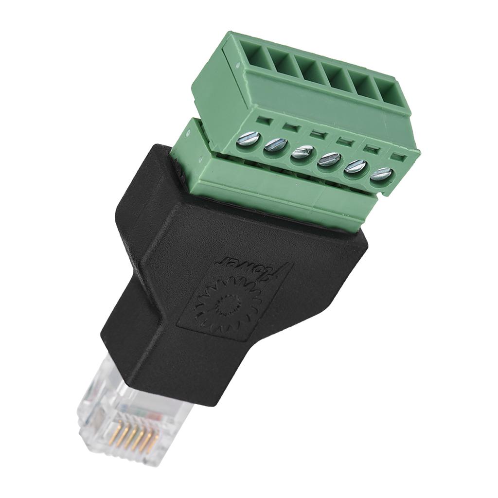 1 шт. Ethernet RJ12 6P6C штекер на 6-контактный разъем адаптера с винтовыми клеммами