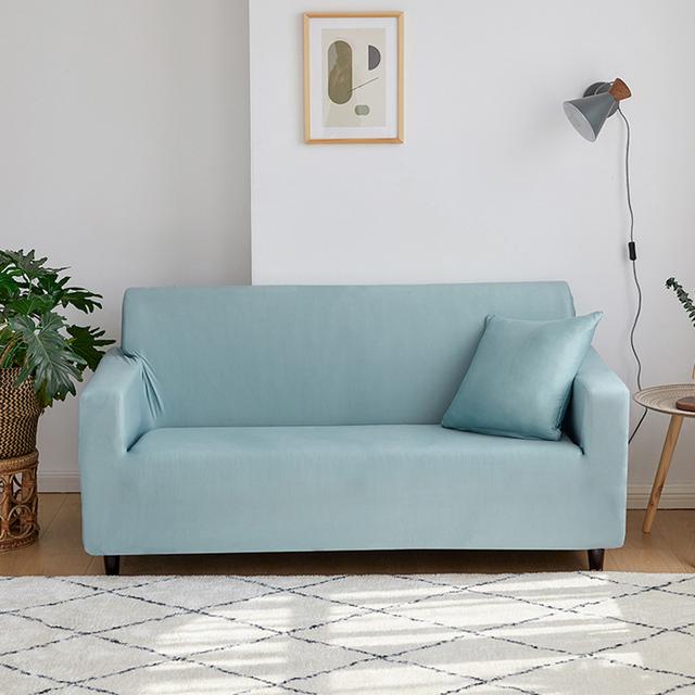 Однотонный эластичный чехол для дивана, универсальный секционный чехол, эластичный чехол для дивана для гостиной, чехол для дивана