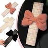Universal Bowknot Car Safety Seat Belt Cover Pearl Ice Car Protective Shoulder Silk Flower Seatbelt Auto Styling Accessorie S2A7