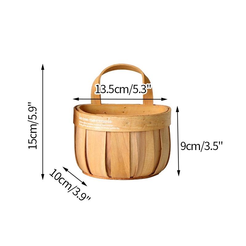 Кухонный органайзер Настенная корзина для хранения Плетеная корзина Декоративный органайзер для цветов Кухонная посуда Хранение фруктов и овощей