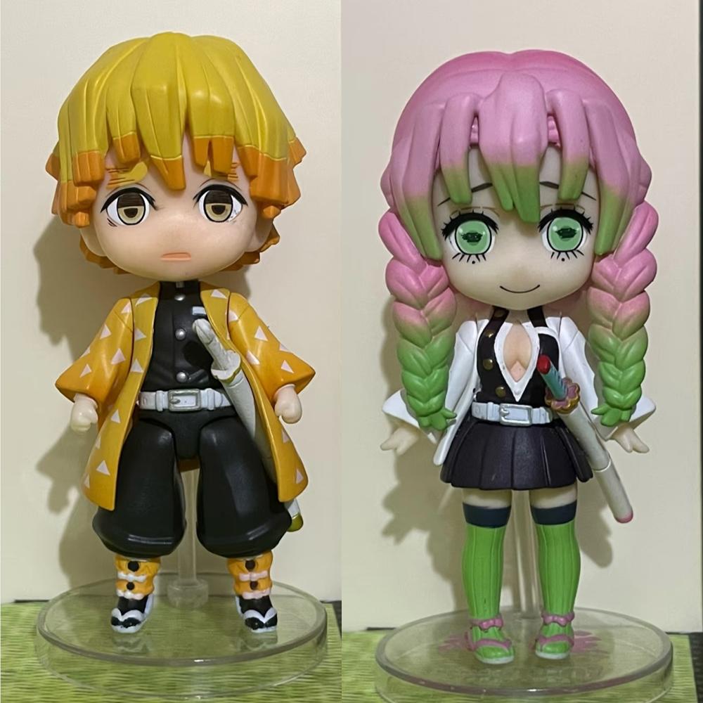 6 шт./комплект Аниме Клинок, рассекающий демонов Kimetsu no Yaiba фигурка Камадо Танджиро Фигурка действия Агацума Зеницу Незуко Воин ПВХ Модель Игрушки