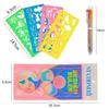 Spirograph Art Drawing Ruler Children DIY Handmade Painting Template Multifunctional Cartoon Color Developmental Toys Gifts TMZ