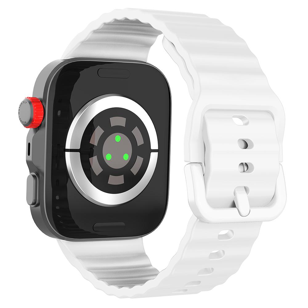 Replacement Silicone Strap for Huawei Watch Fit 3/4/4 Pro Wave Pattern Smart Watch Wrist Band