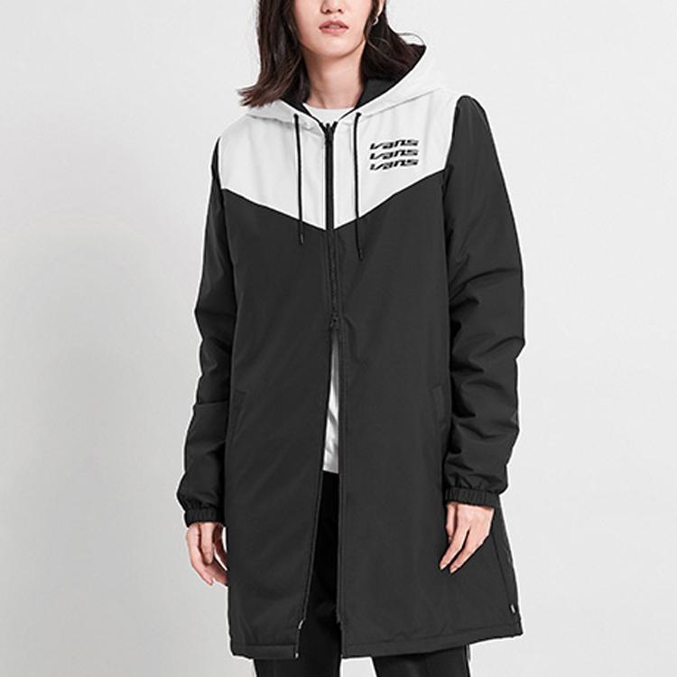 Vans Lightweight Windproof Plaid Jacket Women Jackets Black VN0A47VBBLK