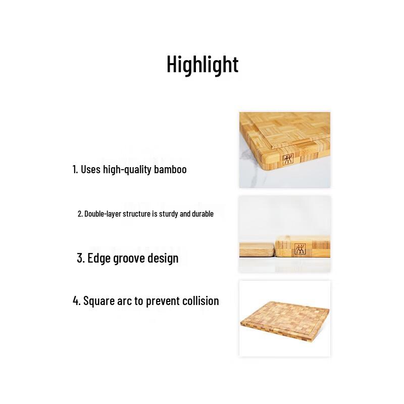 ZWILLING Double-Layer Bamboo Chopping Board