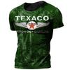 Vintage Fashion T-shirts For Men 3d Printed Men's Texaco Streetwear Classic Sportswear Oversized 6xl Tops Tee Shirt Man Clothing