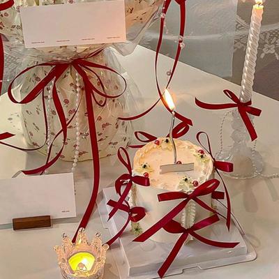 30 шт. бант для торта, бант из ленты, украшения для кексов, украшения на день рождения, банты для вечеринки