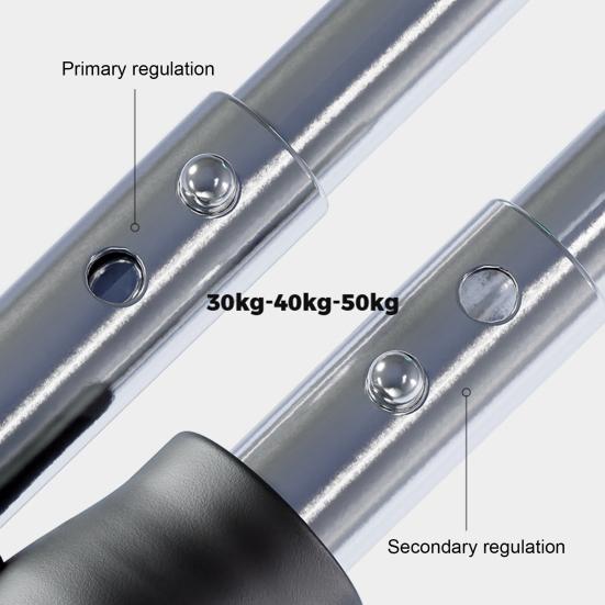 Twister Arm Exerciser with Foam Handle Adjustable Spring Workout Bar Forearm Triceps Muscle Strengthener Chest Expander Portable Home Fitness