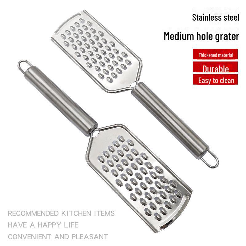 Многофункциональная терка для сыра и скребок для овощей из нержавеющей стали с плоским дизайном