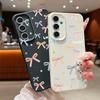 Color Bowknot Leather Texture Plain Color Shell for Samsung S25 Ultra S24 Fe S23 S22 A56 A16 A15 A55 A54 Soft Tpu Shockproof Lens Protection Case
