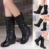 Fashion Women's Boots Casual Boots Warm Snow Boots Shoes Leather Boots