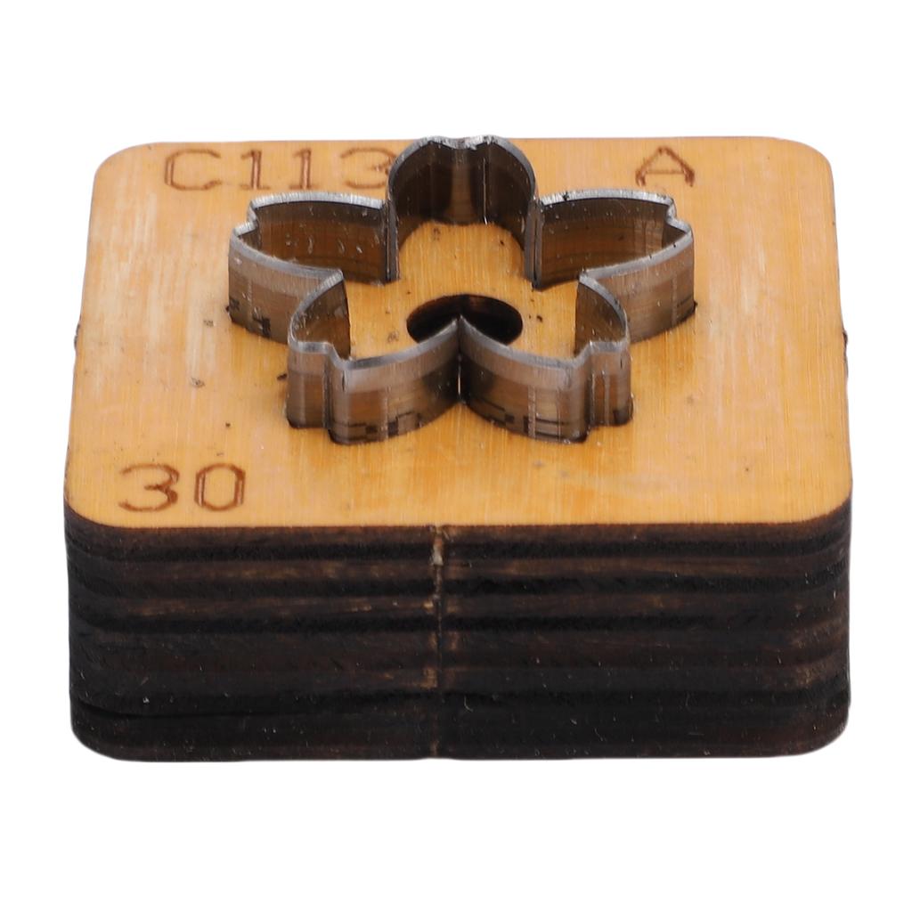 Flower Leather Cutting Die   Wood Carbon Steel Flower Shape Leather Cut Mold for Craft