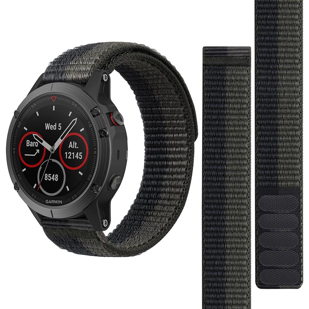 22 мм нейлоновый ремешок-липучка для часов Garmin Fenix 7 Pro 6 Pro 5 Plus Forerunner 965 955 945 935 265 255 Epix Pro 2 Браслет