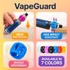 3-in-1 Silicone Shock Absorbing Tank Protector Sleeve | Anti-Break Glass Armor Cover | Durable Bands Will Fit Any Tank (black)