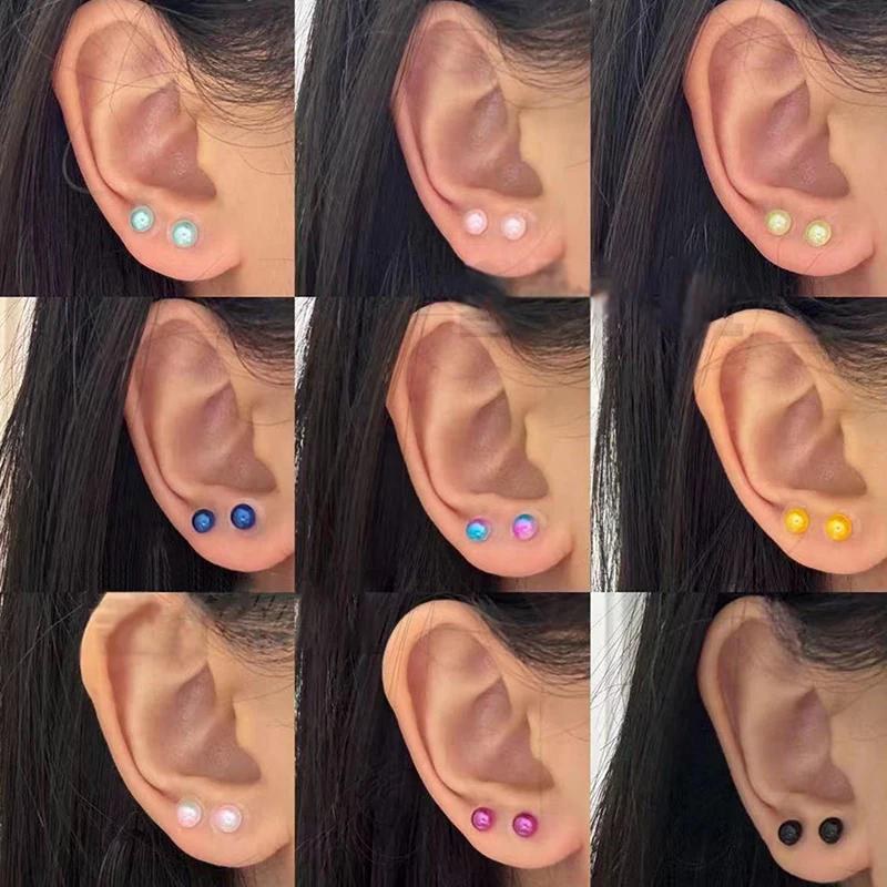 Pearl Flower Moon Ear Sticker Ear Care Seeds Acupuncture Auricular Ear Sticker Massage Therapy Needle Patch Auriculotherapy