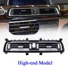 Хромированная передняя центральная левая/правая решетка воздухозаборника, крышка выпускного отверстия, средняя задняя панель воздухозаборника для BMW 7 серии F01 F02 730 735 745 750