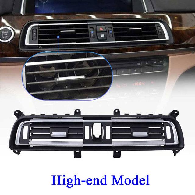 Хромированная передняя центральная левая/правая решетка воздухозаборника, крышка выпускного отверстия, средняя задняя панель воздухозаборника для BMW 7 серии F01 F02 730 735 745 750