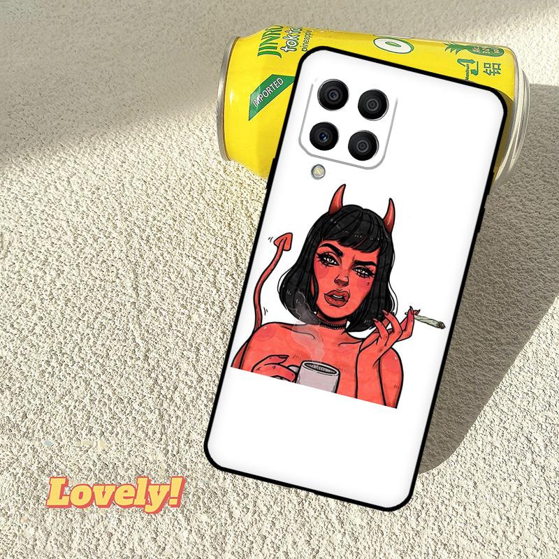 Чехол 'Женщина-дьявол' для Samsung Galaxy M11 M55 M14 M34 M54 M12 M32 M52 M15 M13 M06 M16 M36 M56 M31 M53 M35
