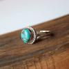Кольцо из синей меди с бирюзой, кольцо из стерлингового серебра 925 пробы, богемное кольцо, эффектное кольцо-обещание, кольцо с драгоценным камнем, подарок на день святого Валентина,