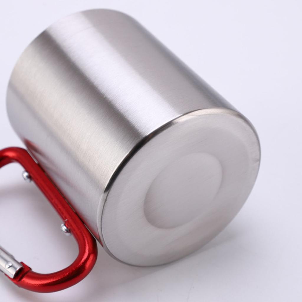 220 мл кружка для скалолазания пищевая полированная легкая полезная кружка с карабином и ручкой для скалолазания на открытом воздухе