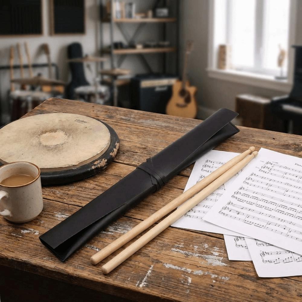 Portable Drumstick Storage Bag Waterproof Drumsticks Case Drum Stick Sleeve Music Enthusiasts