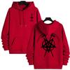Autumn Winter Casual Sportswear Urban Fashion Hoodies Male Top Outwear 2025 Trendy Mens Hooded Sweatshirts Satan Pentagram Print