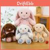 Милая плюшевая игрушка-кролик с цветами, с мягким коротким ворсом, для детей и в подарок