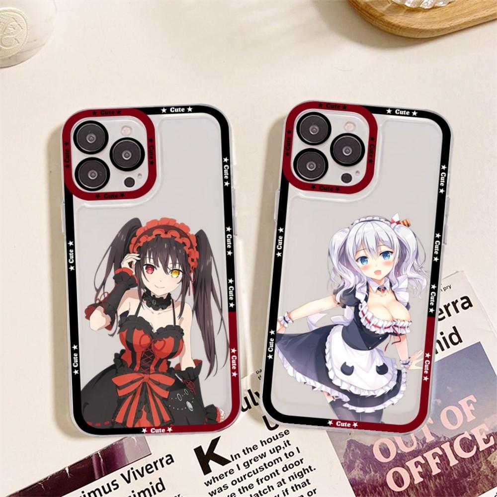 Чехол для телефона Date A Live Tokisaki Kurumi для iPhone 13 14 Pro Max XS XR 12 11 Pro 13 Mini 6 7 8 Plus, мягкая прозрачная задняя крышка