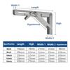 Collapsible Wall Mounted Support Furniture Accessories Support Bench Board Home Triangle Bracket