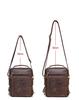 Shoulder Crossbody Can Hold iPad All Travel Shoulder Vertical [Contacts] Men's Handbag, Mini, Cowhide, Leather, Bag, Present, Bag, (Coffee)