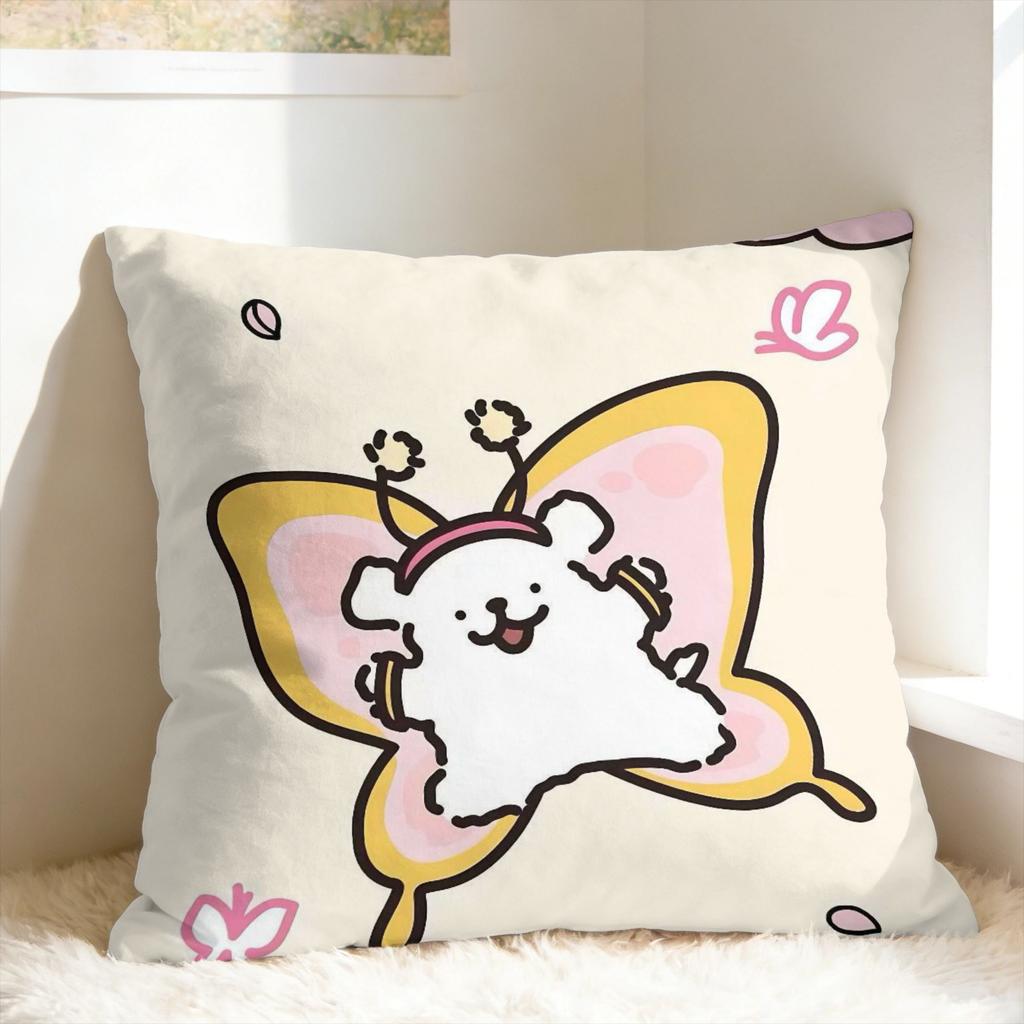 Pillow Cover Cartoon Maltese Line Dog Puppy Retro Trendy Pillow Case For Chair Sofa Home Decor Pillowcases