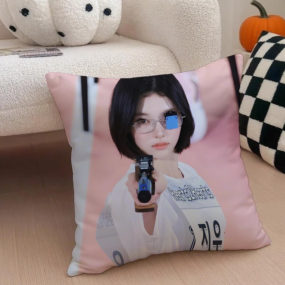 actor classic CChoi Ji Woo Cushion Cover Throw Pillow Cover Hidden Button Durable Polyester Chair Cushion